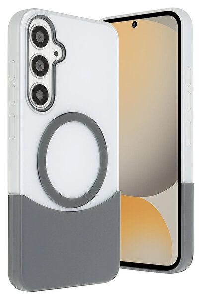 Joko غطاء ستروزال لسامسونج جالاكسي إس24 إف إي فيلار ماجسيف - (100233) رمادي ط...