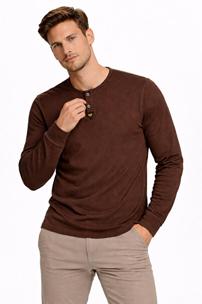 KN Fashion Selanik Yaka Sweatshirt kapişonsuz mevsimlik ince keten kumaş tarz...