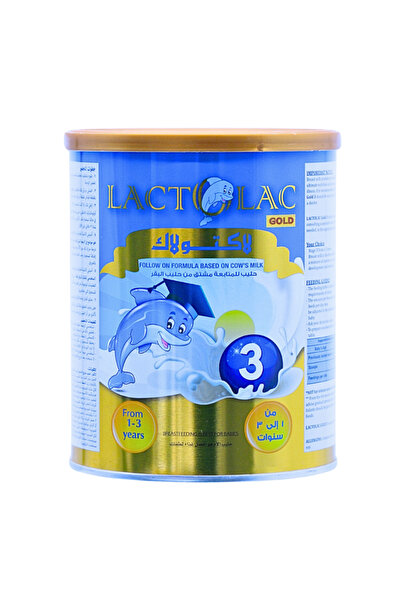 LACTONIC حليب جولد 3 للمتابعة من عمر سنة إلى 3 سنوات، 400 غرام
