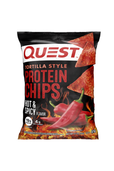 YABANEEZ رقائق التورتيلا الحارة والمتبلة الغنية بالبروتين "كويست"