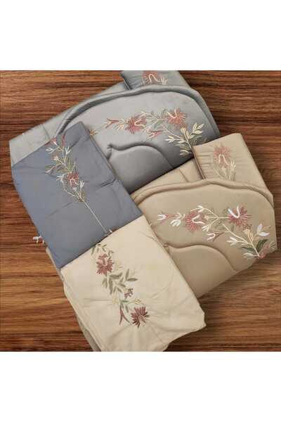 Gerenic طقم سجادة 2صلاة مطرزفاخرة 6 قطع