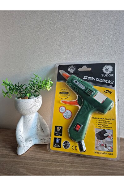 TUDOR 20W Silikon Tabancası | 1 Adet 7 mm Silikon Hediyeli | Kablolu ve Açma/...