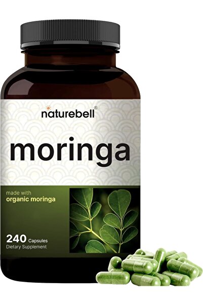 Naturebell Pure Moringa Capsules | Made with Moringa Powder Organic, 240 Caps...