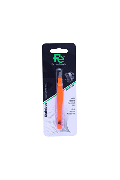 Fe TWEEZER STEEL OVAL TIP FEPI062