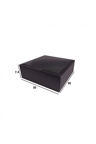 Generic 12 قطعة من علب ورقية بغطاء اللون أسود