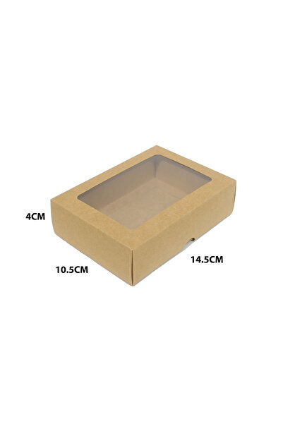 Generic 12 قطعة من علب حلويات ورقية بنافذة اللون كرتوني