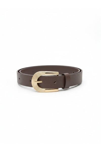 Gradelli Women's Belt Basic Metal Buckle Belt