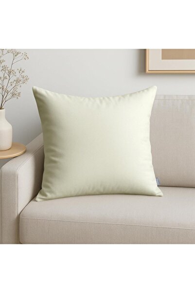 COM LIVING HOUSE Set of 2 pillowcases 40x40 cm beige cotton ranforce