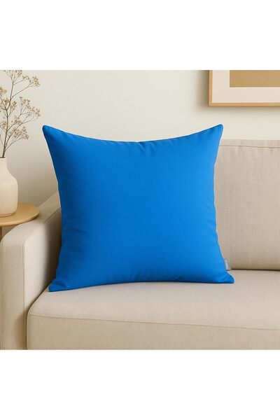 COM LIVING HOUSE Set of 2 pillowcases 40x40 cm ranforce cotton Cobalt