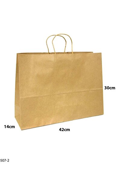 Generic 12 قطعة من أكياس ورقية لون كرتوني الأبعاد 42×14×30 سم