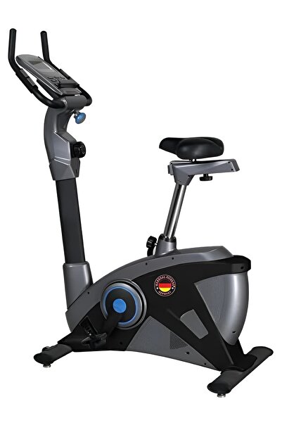 Marshal Fitness دراجة تمارين مغناطيسية عمودية مع 15 مستوى مقاومة