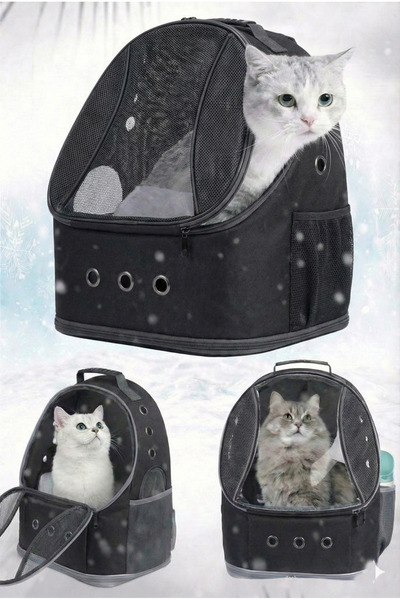 ENS PLASTİK Ufo Büyük Boy Kedi Çantası 8 Kg Taşıma Kapasiteli 42x25x33 Cm Kedi Taşıma Çantası