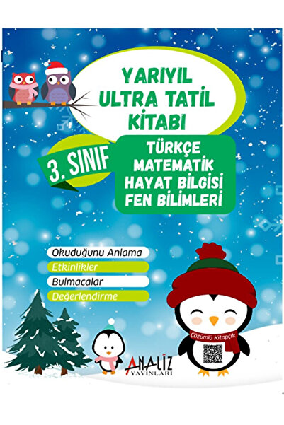 Analiz Yayınları ANALİZ 3.Sınıf Yarıyıl Tatil Kitabı - 2025