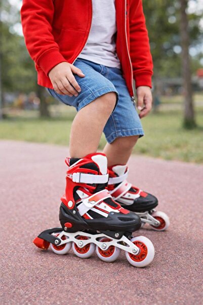 hak-iş oyuncak Adjustable Metal Roller Skates with Bag 34-37 |   Front Wheel ...