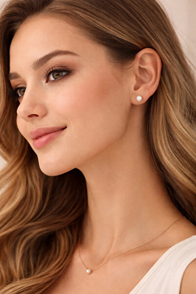 Evalia Takı 6 Çift 2Mm İnci Top Küpe - Paslanmaz Çelik