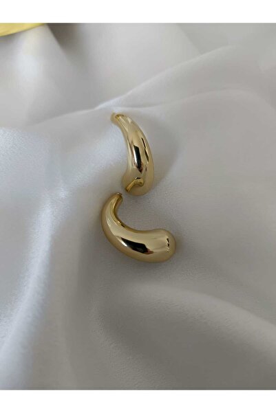 uyguntakıaksesuar أقراط دائرية ذهبية اللون - أقراط نسائية أنيقة وعصرية