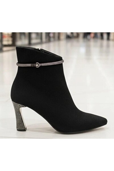 Guja 25K173 Women's Stoned Black Suede Heeled Boots