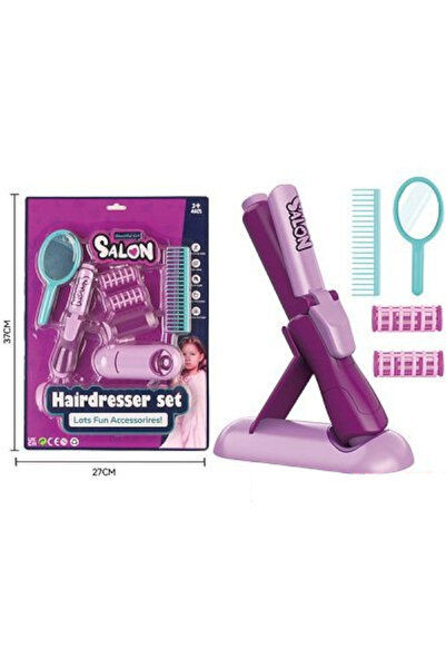 Toybox Girls Beauty Hair Salon Toy Kit with Styling Accessories, Fashion Pret...