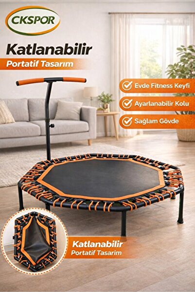 OULITE Sekizgen Katlanabilir Trambolin – Ev Tipi, Katlanır Zıplama Trambolini