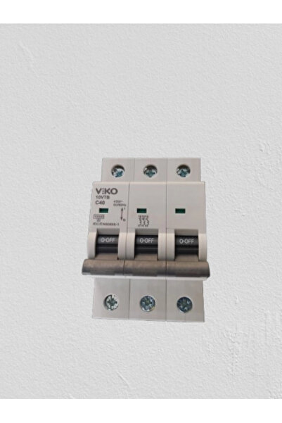 VİKO 3x40A W-OTOMAT C 10kA Trifaze Üç Fazlı W Otomat Sanayi Tip Sigorta 40 Am...