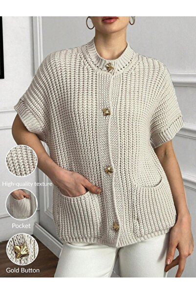 ÖZKURTOĞLU COLLECTİON DÜGMELİ ŞIK SÜVETER