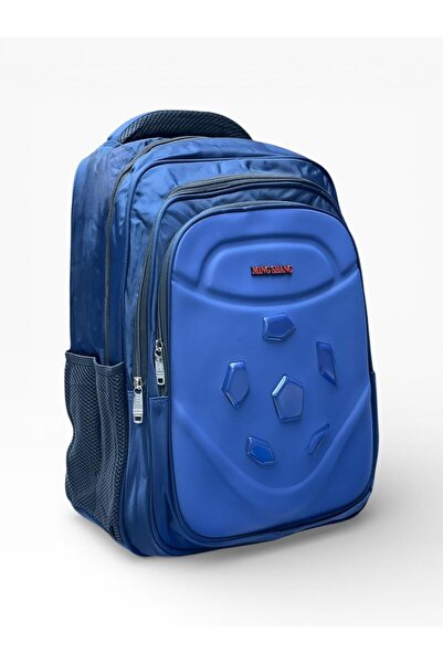 Blue Burry حقيبة ظهر أنيقة متعددة الجيوب مع لوحة أمامية صلبة | حقيبة مدرسية، ...