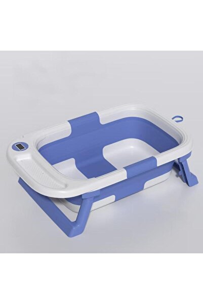 Baby love Babylove Double-Foldable Baby Bathtub with Thermometer & Mattress B...