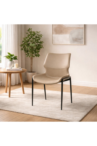 Palma homez Leather dining chair – beige