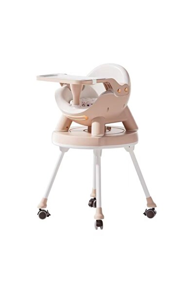 Baby love كرسي طعام للأطفال مزود بخاصية الصوت، لون وردي، 33-616-P