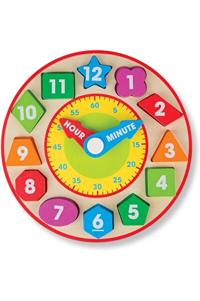 Melissa & Doug ساعة فرز الأشكال