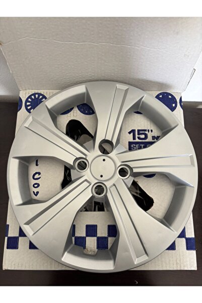 Universal Renault Megane 1-2 Uyumlu 15 inç Jant Kapağı 4'lü Takım Amblem Hedi...