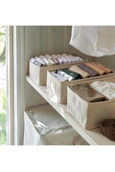 IKEA QUİCK 3 Adet Dolap İçi Saklama Kutusu 20x38x12 Cm 3'lü Set Düzenleyici O...