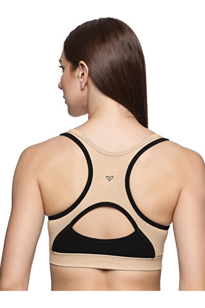 TEENS LIFESTYLE Pack of 2 - Super Combed Elastane Medium Impact Full Coverage Slip-On Bra with Removable Pads