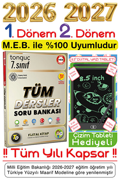 Tonguç Yayınları Tonguç 7. Sınıf Tüm Dersler Soru & Fijital Bankası Tüm Yılı ...