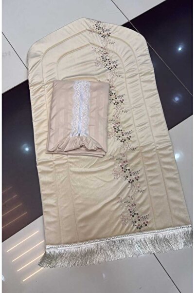 Gerenic Embroidered padded foam prayer mat set with sheet