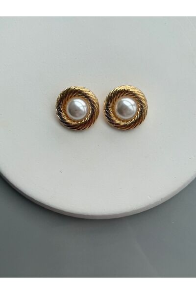 Nora Atelier Çelik Mineli Küpe