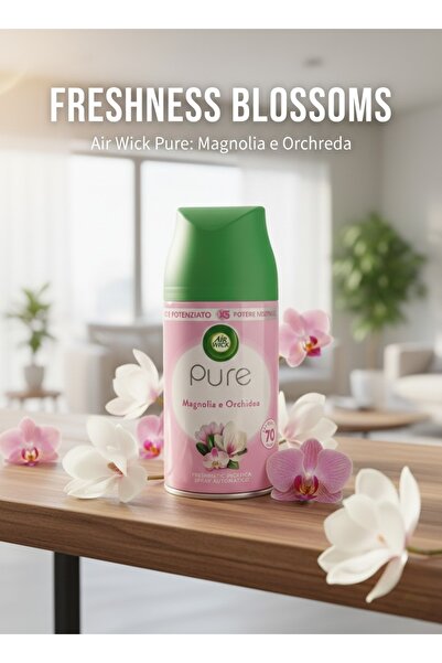 Air Wick Freshmatic Pure Automatic Air Freshener Refill, Magnolia and Orchid,...