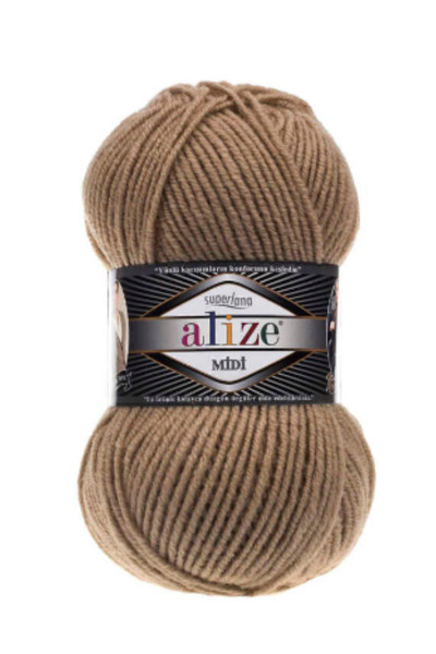 Alize Süperlena Midi Dark Brown 1 Piece Color: 466