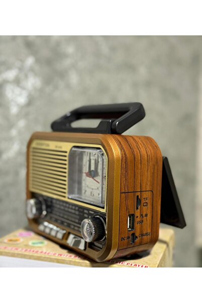 BLOMSTER Everton Rt-678 Güneş Enerjili Saatli Nostaljik Bluetooth Radyo