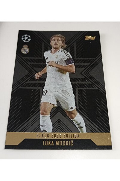 Topps مجموعة ماتش أتاكس إكسترا 2024/2025 إصدار لوكا مودريتش بحافة سوداء