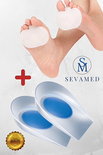 kırmed Ortopedik Tabanlık Topukluk Topuk Dikeni Ağrıları için ve Silikon Meta...