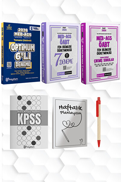 Pegem Akademi Yayıncılık 2026 FEN BİLİMLERİ ÖĞRETMENLİĞİ-AGS ÖABT DENEME VE Ç...