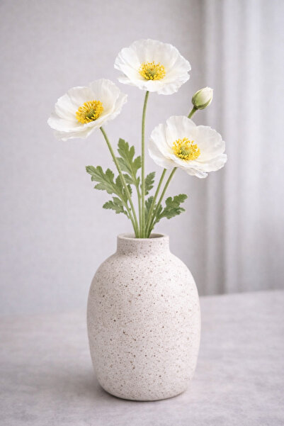 Bkstudio Yapay çiçek 4 lü gelincik dalı 60 cm