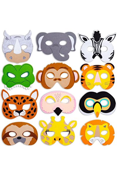 ELECDON 12 Pack Animal Masks