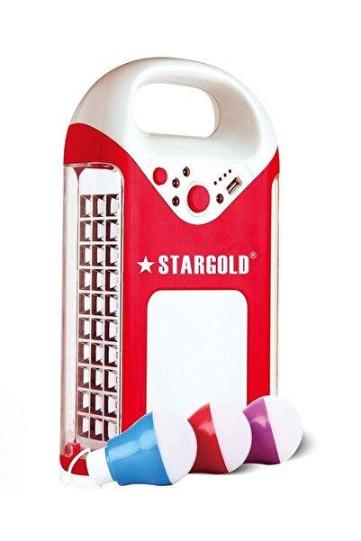 Stargold Rechargeable LED Emergency Lantern with 3 Side Lights