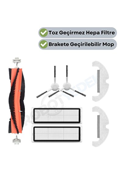 robotyedek Set de mopuri cu filtru Hepa pentru perie de schimb compatibilă Dr...