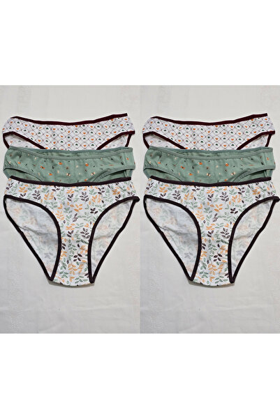 Macal Pink White Underwear Women's Panties Set of 6 2602