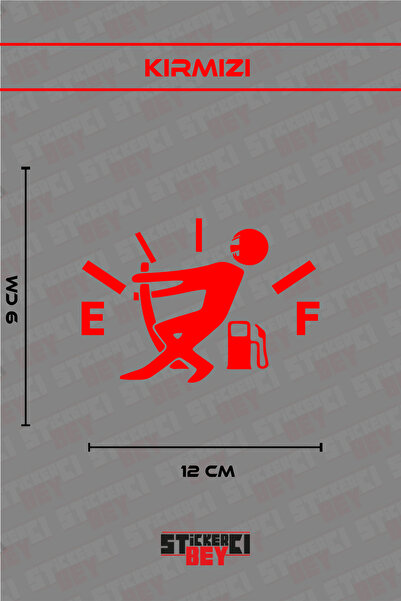 STİCKERCI BEY Guy Pulling a Gas Gauge Motorcycle Laptop Helmet Car Sticker De...