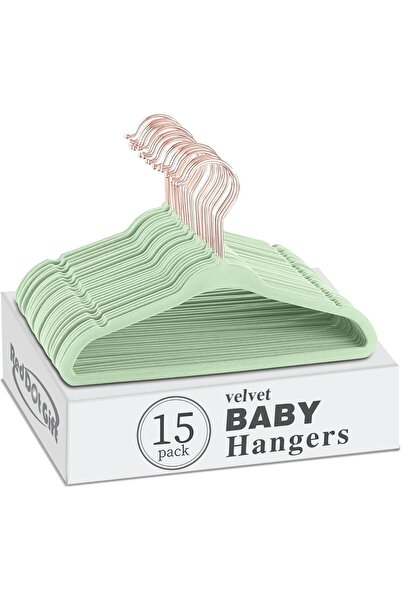 Red Dot Gift Velvet Baby Hangers, 28 cm, Non-Slip Clothes Hangers for Kids' R...