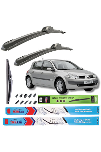 TEAMCAR Υαλοκαθαριστήρες Renault Megane II Hatchback 5 πόρτες 2002-2005 Πλήρε...
